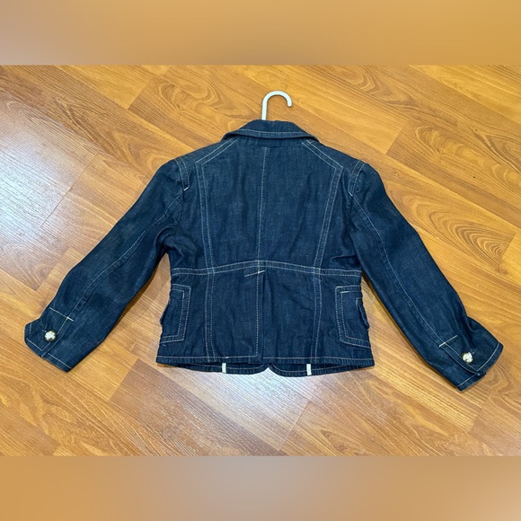 Dsquared2 Vintage Denim Set, Cropped Jacket & Low-Rise Pants Italian Size 40 - Picture 6 of 15